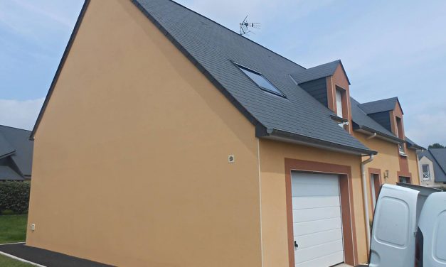 Rénovation de deux pignons pour cette Maison située à Monjean (53)