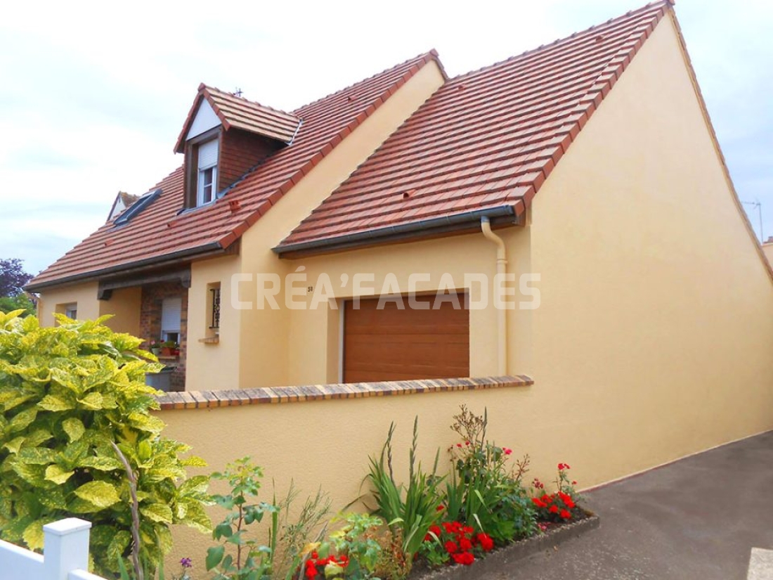 Rénovation et embellissement des façades pour cette maison située à Allonnes (72)