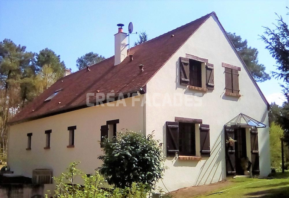 Ravalement de façade d’une maison à Moncé en Belin (72)